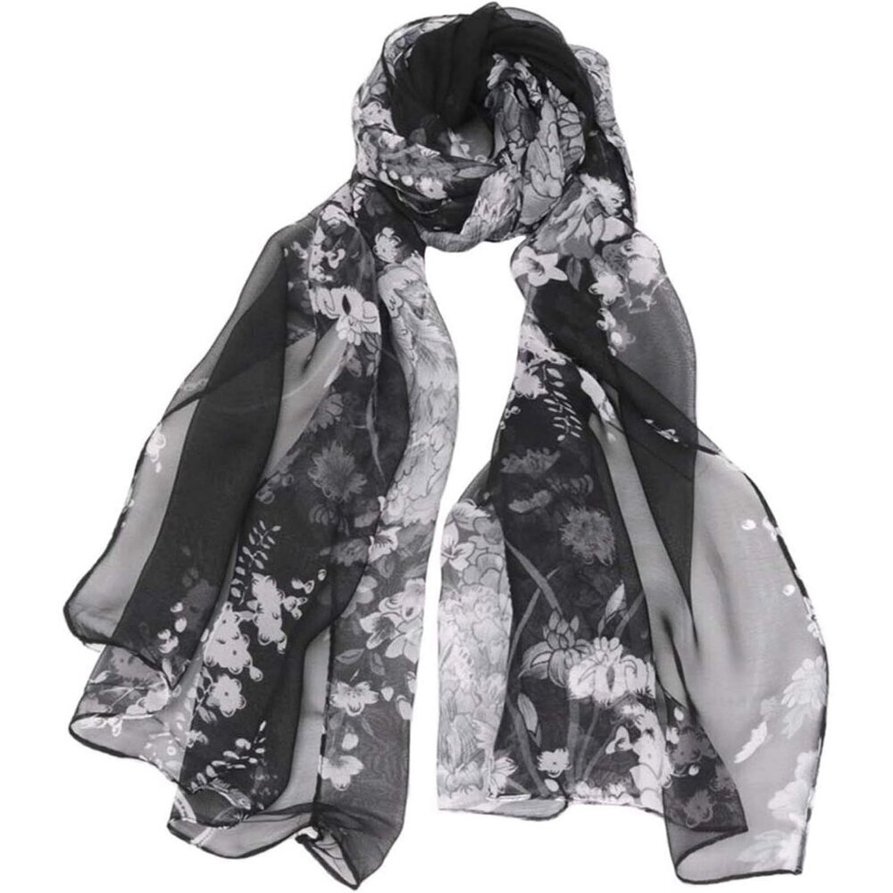 Women's Ao5 Lightweight Floral Print Scarves, Shawl Wraps & Fashion